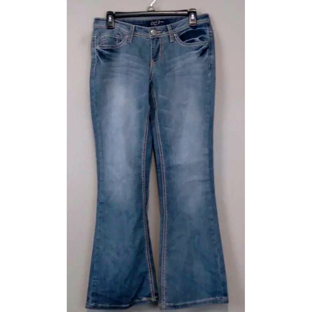 Earl Jean Blue Bootcut Jeans Womens Juniors 7 Blue Y2K Whimsigoth BOHO Western
